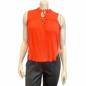 LUCKY BRAND XS Orange Tunic  Top Blouse